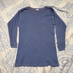 Vintage Waffle Print Sweater Medium